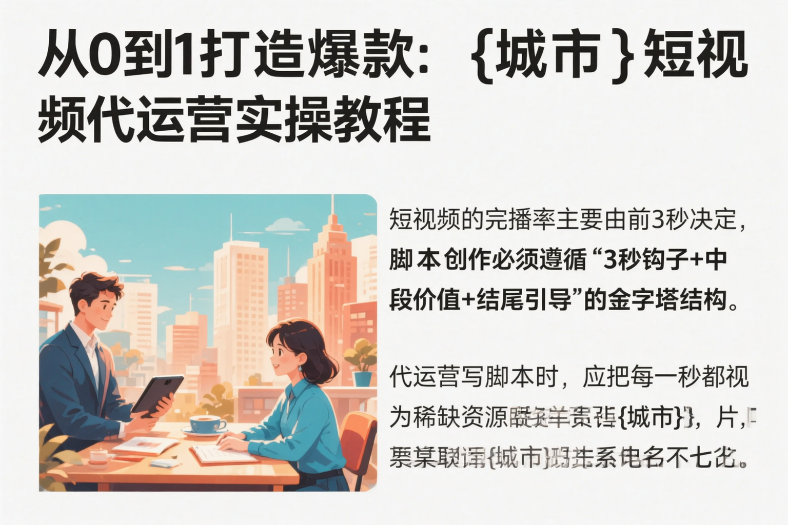 从0到1打造爆款:潜江短视频代运营实操教程