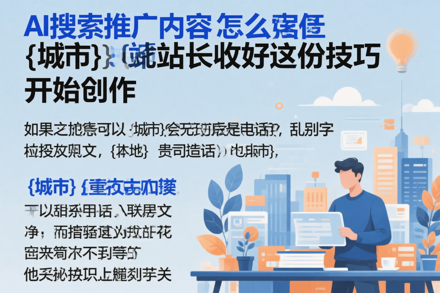 AI搜索推广内容怎么写?潜江站长收好这份技巧