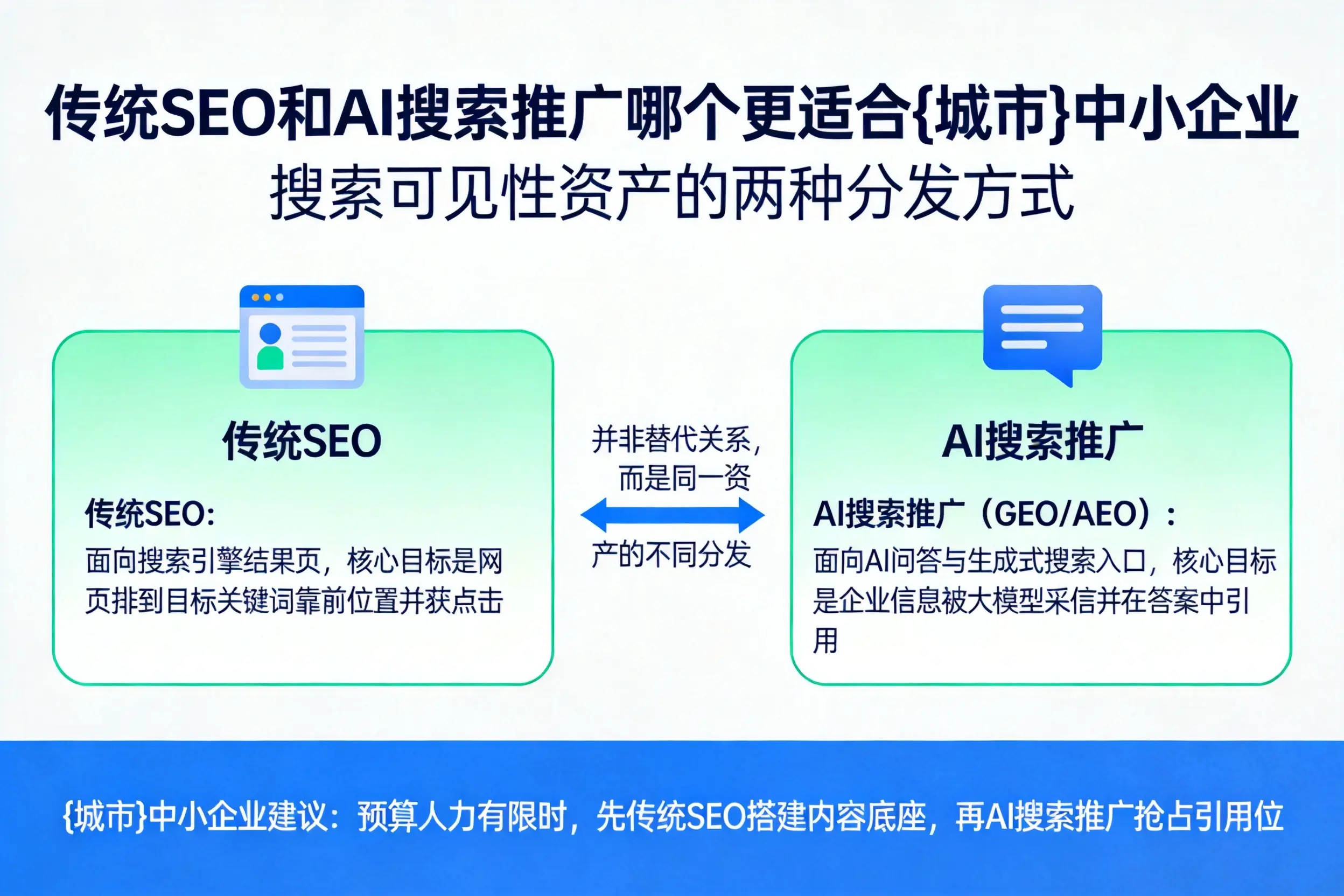 传统SEO和AI搜索推广哪个更适合潜江中小企业