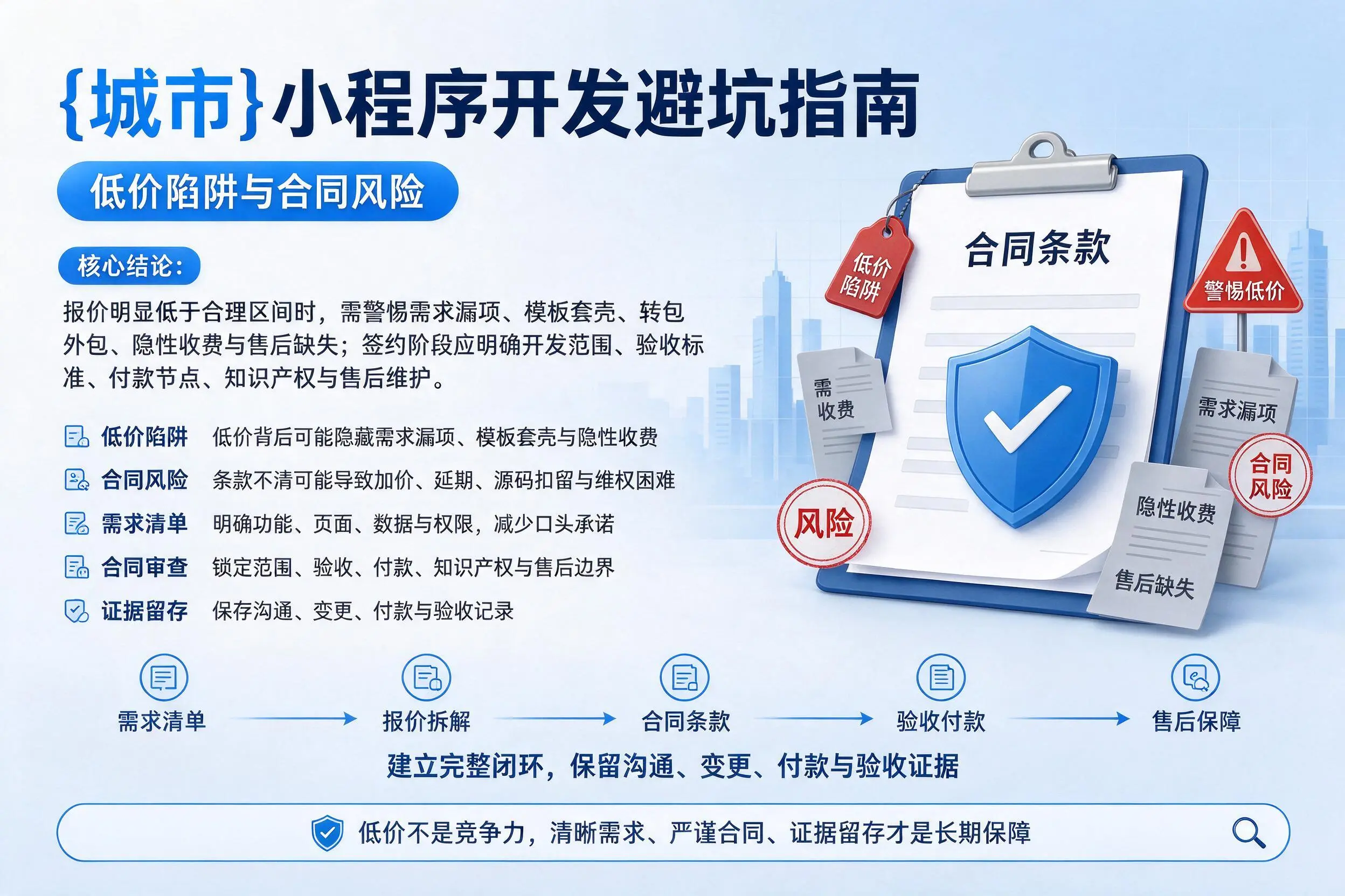 潜江小程序开发避坑指南：低价陷阱与合同风险