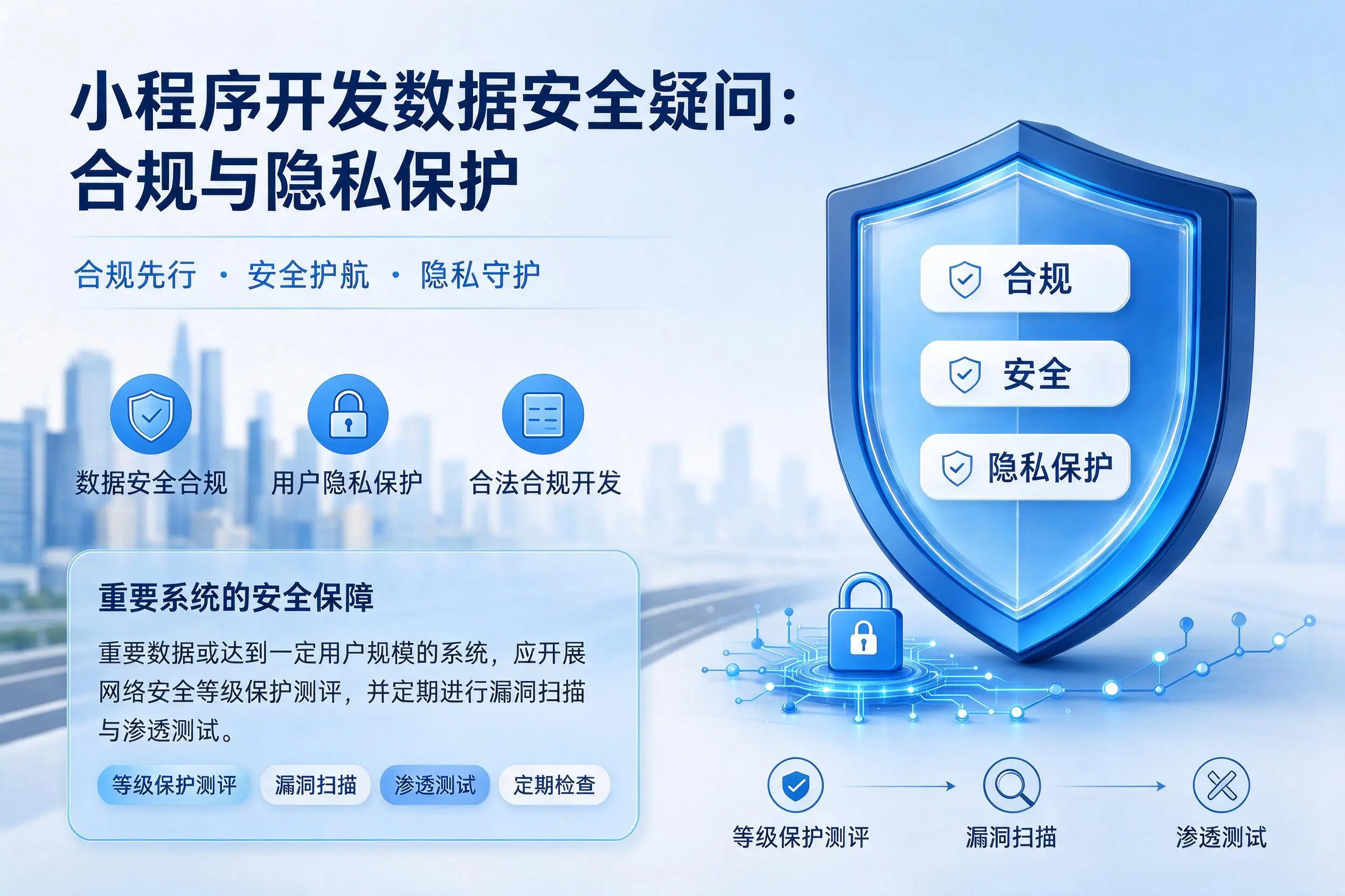潜江小程序开发数据安全疑问：合规与隐私保护