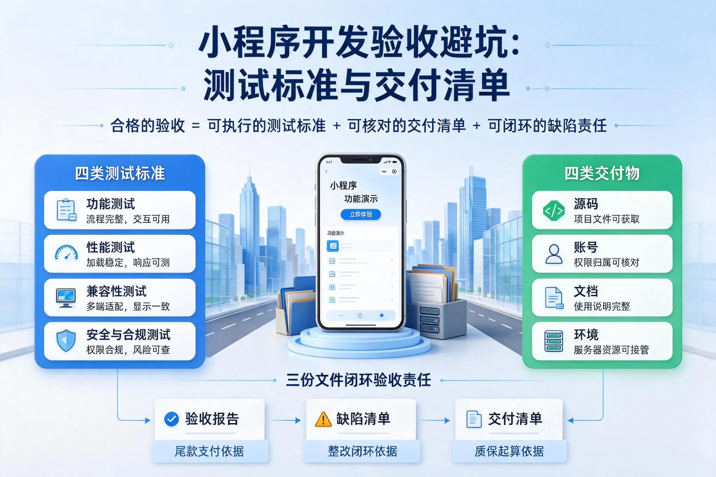 潜江小程序开发验收避坑：测试标准与交付清单