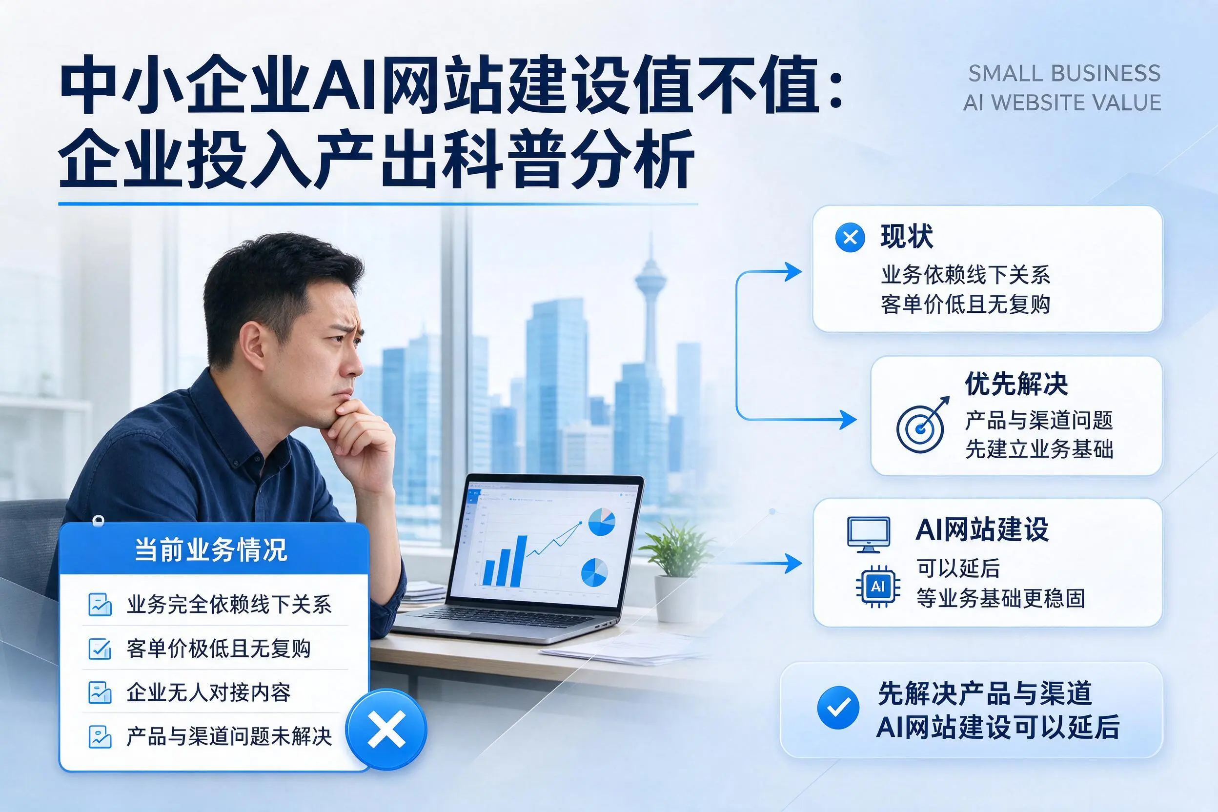 中小企业AI网站建设值不值:潜江企业投入产出科普分析
