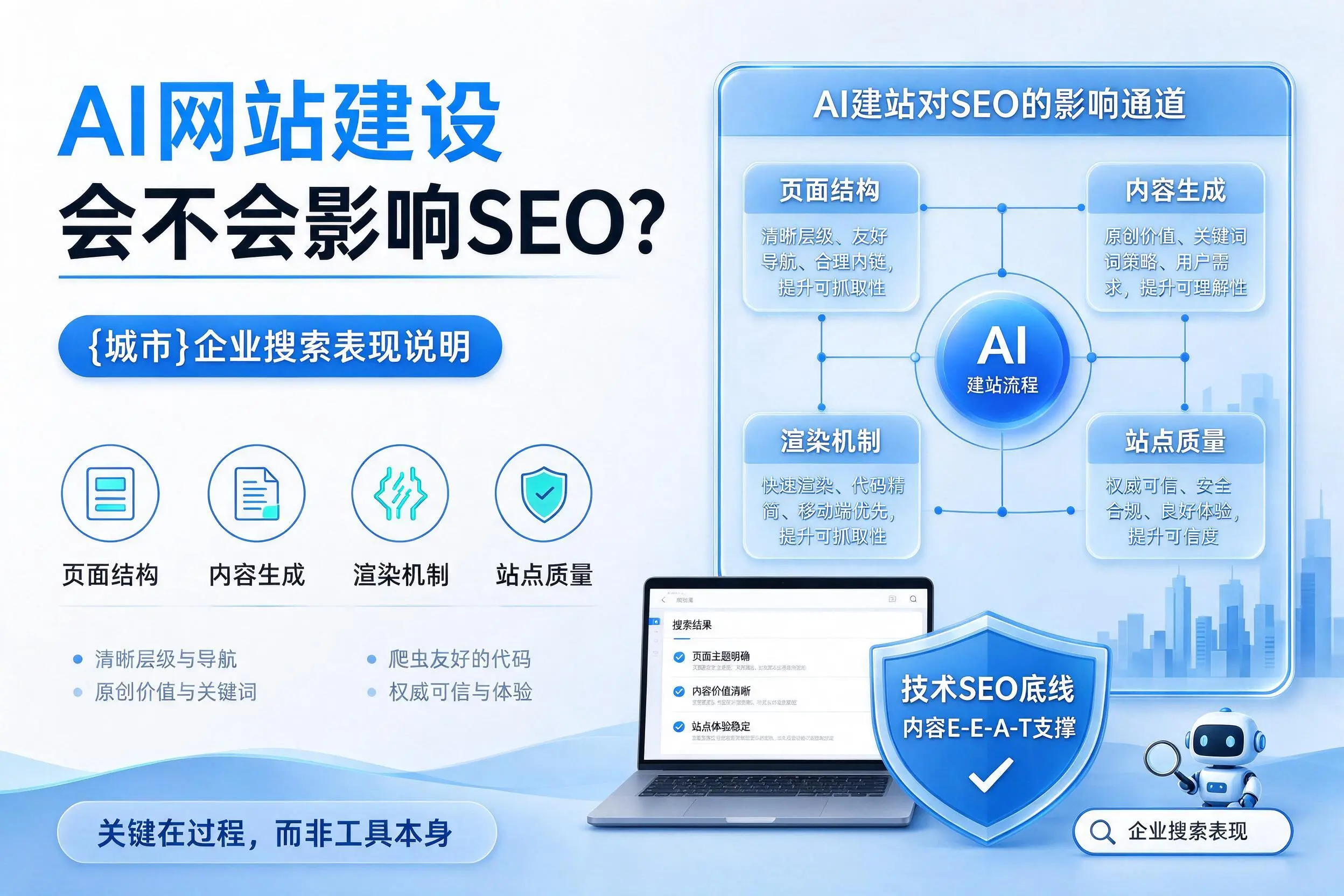 AI网站建设会不会影响SEO?潜江企业搜索表现说明