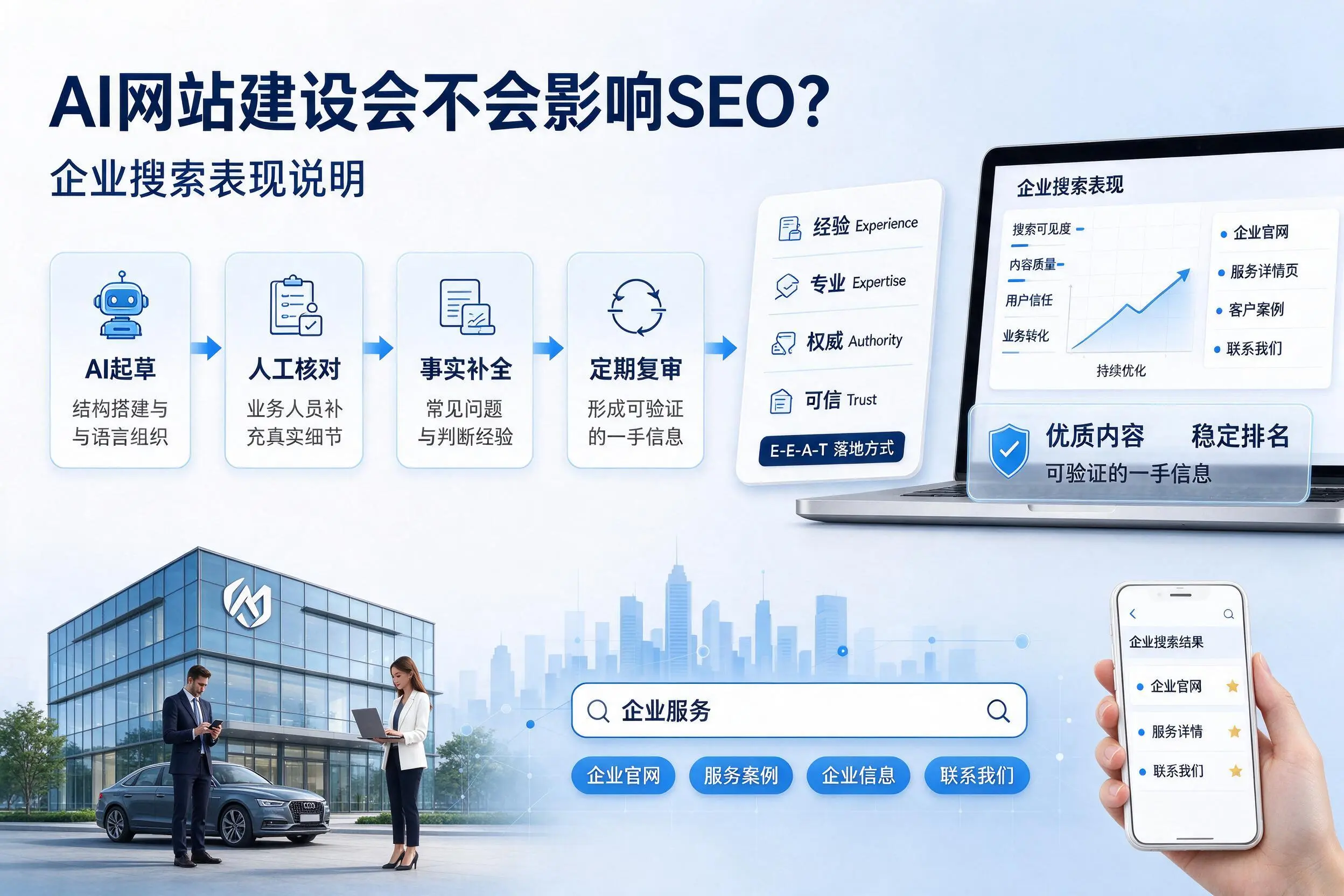 AI网站建设会不会影响SEO?潜江企业搜索表现说明