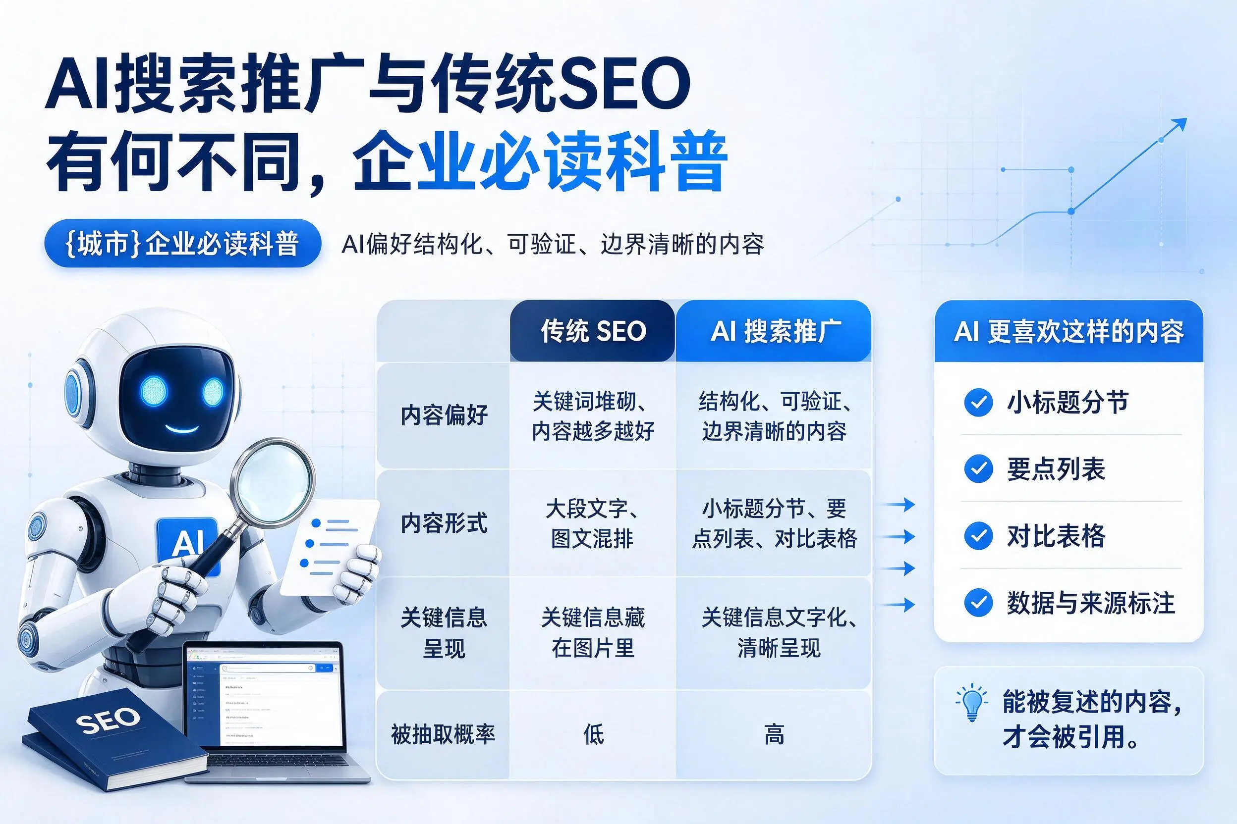 AI搜索推广与传统SEO有何不同，潜江企业必读科普